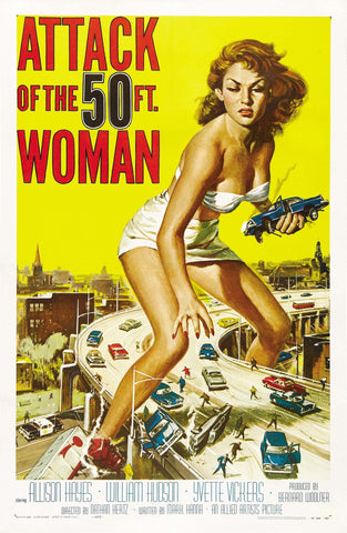 ATTACK OF THE 50FT WOMAN MOVIE ART PRINT POSTER