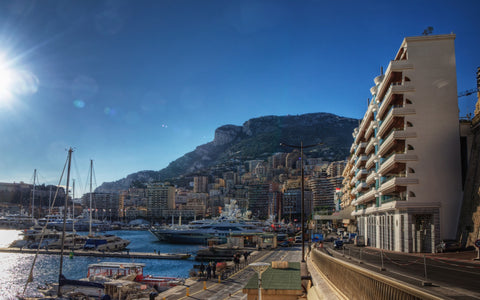 MONACO GICLEE CANVAS ART PRINT POSTER