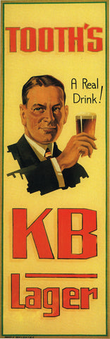 TOOTHS KB LAGER BEER AUSSIE REPRO AD ART PRINT POSTER