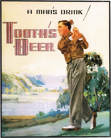 TOOTHS BEER AUSSIE REPRO AD ART PRINT POSTER REPRINT