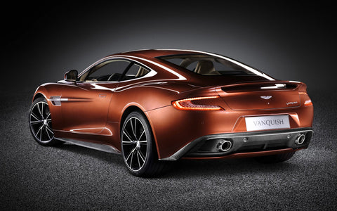 ASTON MARTIN VANQUISH STUDIO REAR VIEW GICLEE ART PRINT POSTER