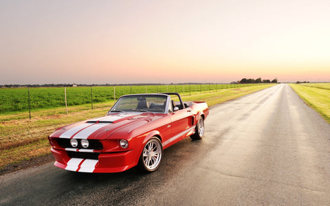 BEAUTIFUL SHELBY GT500 CONVERTIBLE GICLEE CANVAS ART PRINT POSTER