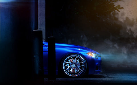 BMW FRONT SIDE GICLEE CANVAS ART PRINT POSTER