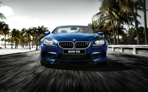 BMW M6 F12 CABRIO GICLEE CANVAS ART PRINT POSTER