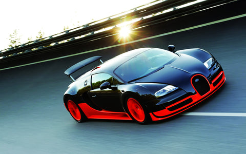 BUGATTI VEYRON SUPER SPORT GICLEE CANVAS ART PRINT POSTER