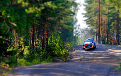 CITROEN RALLY TILT SHIFT GICLEE CANVAS ART PRINT POSTER