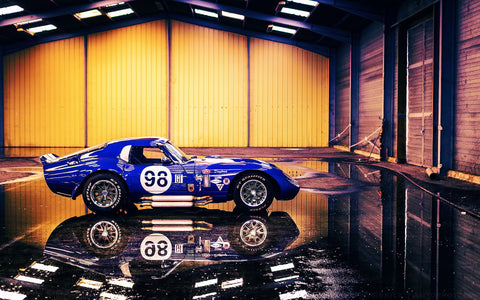 SHELBY COBRA DAYTONA GICLEE CANVAS ART PRINT POSTER