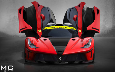 DMC LAFERRARI FXXR GICLEE CANVAS ART PRINT POSTER