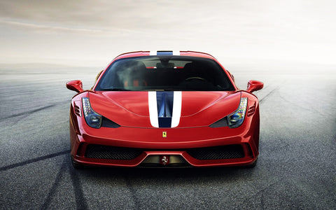 FERRARI 458 SPECIALE FRONT GICLEE CANVAS ART PRINT POSTER