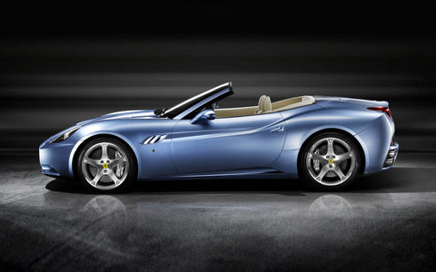 FERRARI CALIFORNIA BLUE GICLEE CANVAS ART PRINT POSTER