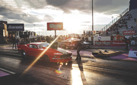 FORD MUSTANG DRAGSTER GICLEE CANVAS ART PRINT POSTER