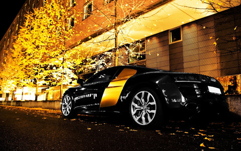 GORGEOUS AUDI R8 GICLEE CANVAS ART PRINT POSTER