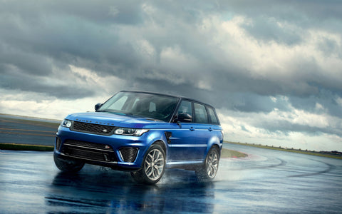 RANGE ROVER BLUE GICLEE CANVAS ART PRINT POSTER