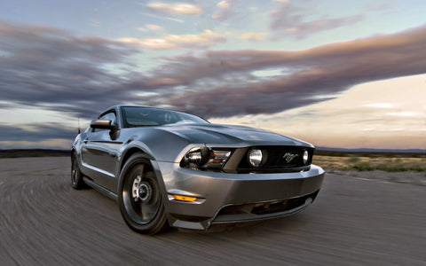 GREY FORD MUSTANG GT GICLEE CANVAS ART PRINT POSTER