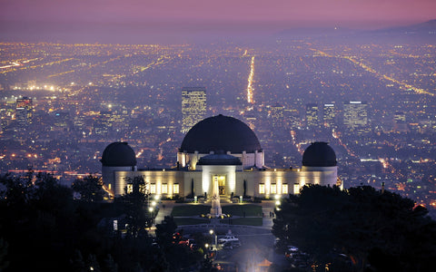 GRIFFITH OBSERVATORY LOS ANGELES GICLEE CANVAS ART PRINT POSTER