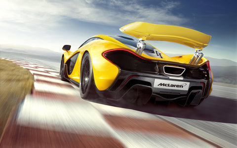 MCLAREN P1 HYBRID GICLEE CANVAS ART PRINT POSTER