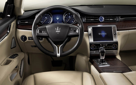 INTERIOR OF MASERATI QUATTROPORTE GICLEE CANVAS ART PRINT POSTER