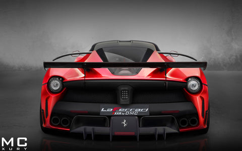 LAFERRARI FXXR REAR BY DMC GICLEE CANVAS ART PRINT POSTER