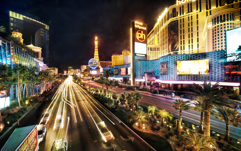 LAS VEGAS STRIP GICLEE CANVAS ART PRINT POSTER