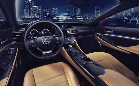 LEXUS RC COUPE INTERIOR GICLEE CANVAS ART PRINT POSTER