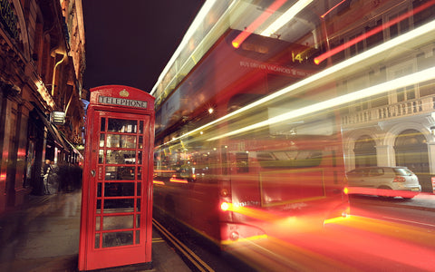 LONDON STREETS GICLEE CANVAS ART PRINT POSTER