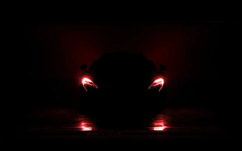 MCLAREN P1 LIGHTS GICLEE CANVAS ART PRINT POSTER