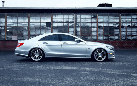 MERCEDES BENZ CLS550 FORGED WHEELS GICLEE CANVAS ART PRINT POSTER