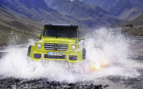 MERCEDES BENZ G500 2015 OFF ROAD GICLEE CANVAS ART PRINT POSTER