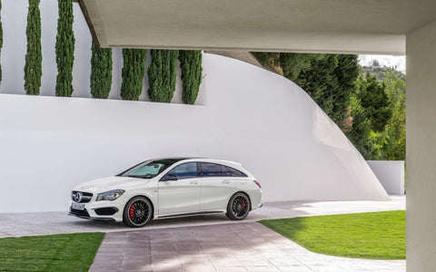 MERCEDES CLA45 AMG 2015 GICLEE CANVAS ART PRINT POSTER