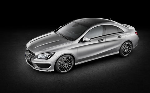 METALLIC MERCEDES BENZ CLA GICLEE CANVAS ART PRINT POSTER