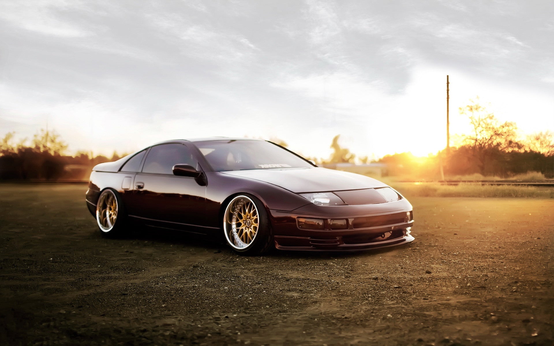 おしゃれ絵画 NISSAN 300ZX MODIFIED GICLEE CANVAS ART PRINT POSTER – WOW