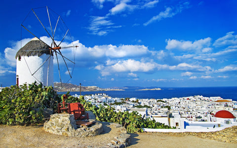 MYKONOS GREECE GICLEE CANVAS ART PRINT POSTER