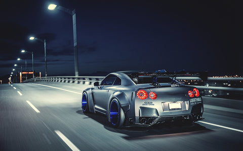 NISSAN GTR LIBERTY WALK GICLEE CANVAS ART PRINT POSTER