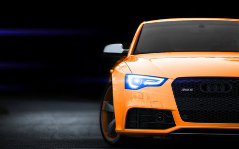 AUDI RS5 ORANGE ART PRINT POSTER