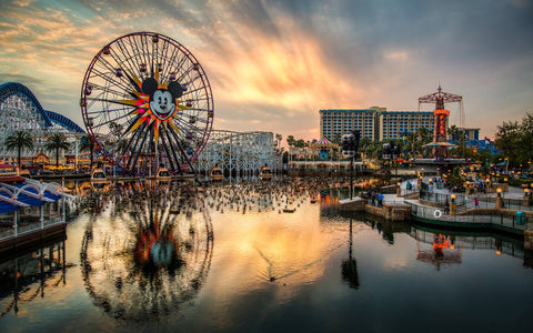 PARADISE PIER DISNEYLAND GICLEE CANVAS ART PRINT POSTER