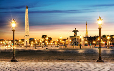 PARIS PLACE DE LA CONCORDE GICLEE CANVAS ART PRINT POSTER