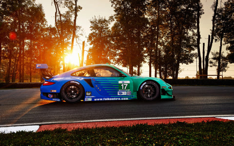 PORSCHE 911 GT3 FALKEN GICLEE CANVAS ART PRINT POSTER