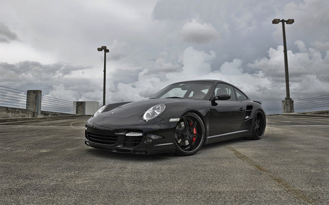 PORSCHE 997 FORGED WHEELS GICLEE CANVAS ART PRINT POSTER