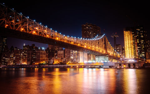 QUEENSBORO BRIDGE MANHATTAN GICLEE CANVAS ART PRINT POSTER