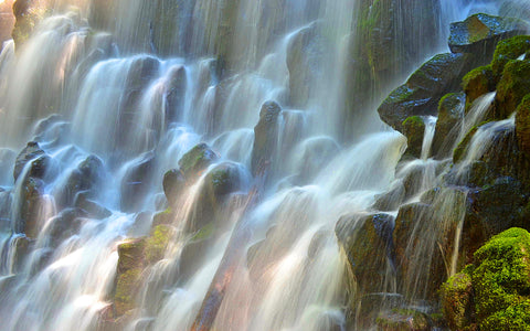 RAMONA WATERFALLS OREGON GICLEE CANVAS ART PRINT POSTER