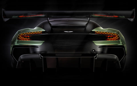 REAR OF ASTON MARTIN VULCAN GICLEE CANVAS ART PRINT POSTER