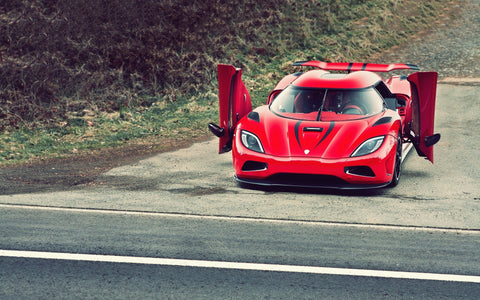 RED KOENIGSEGG AGERA R GICLEE CANVAS ART PRINT POSTER