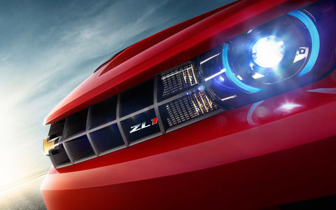 2012 CHEVY CAMARO ZL1 HEADLIGHT GICLEE ART PRINT POSTER