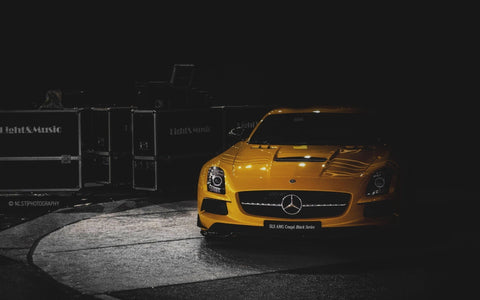 MERCEDES SLS AMG COUPE BLACK SERIES GICLEE CANVAS ART PRINT POSTER